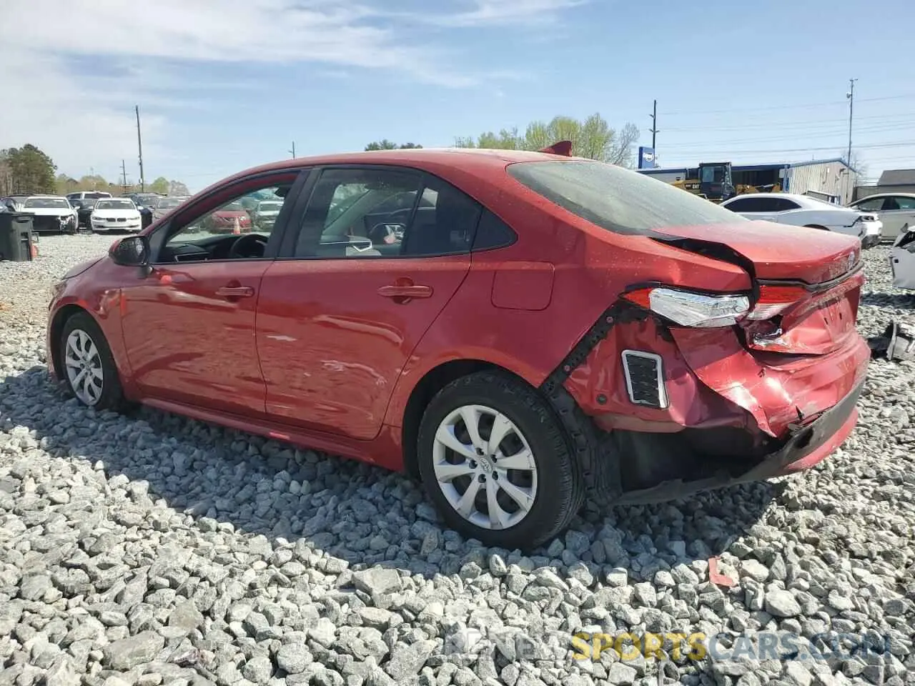 2 Photograph of a damaged car JTDEPRAE4LJ090915 TOYOTA COROLLA 2020