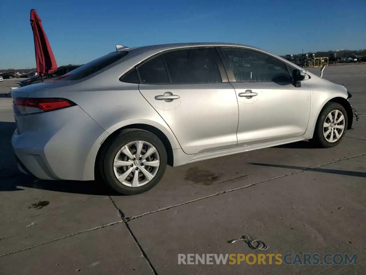 3 Photograph of a damaged car JTDEPRAE4LJ091157 TOYOTA COROLLA 2020