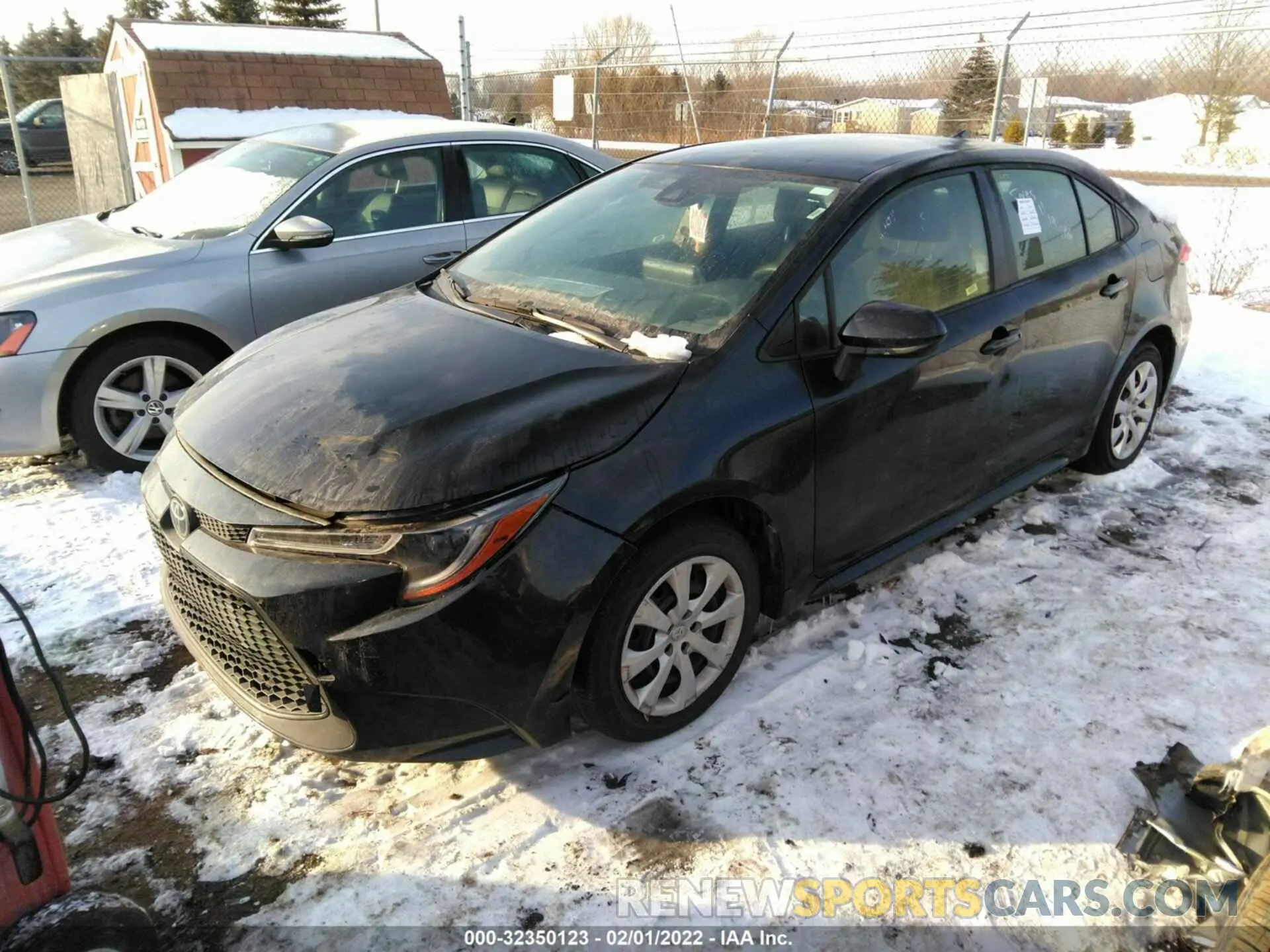 2 Photograph of a damaged car JTDEPRAE4LJ091191 TOYOTA COROLLA 2020