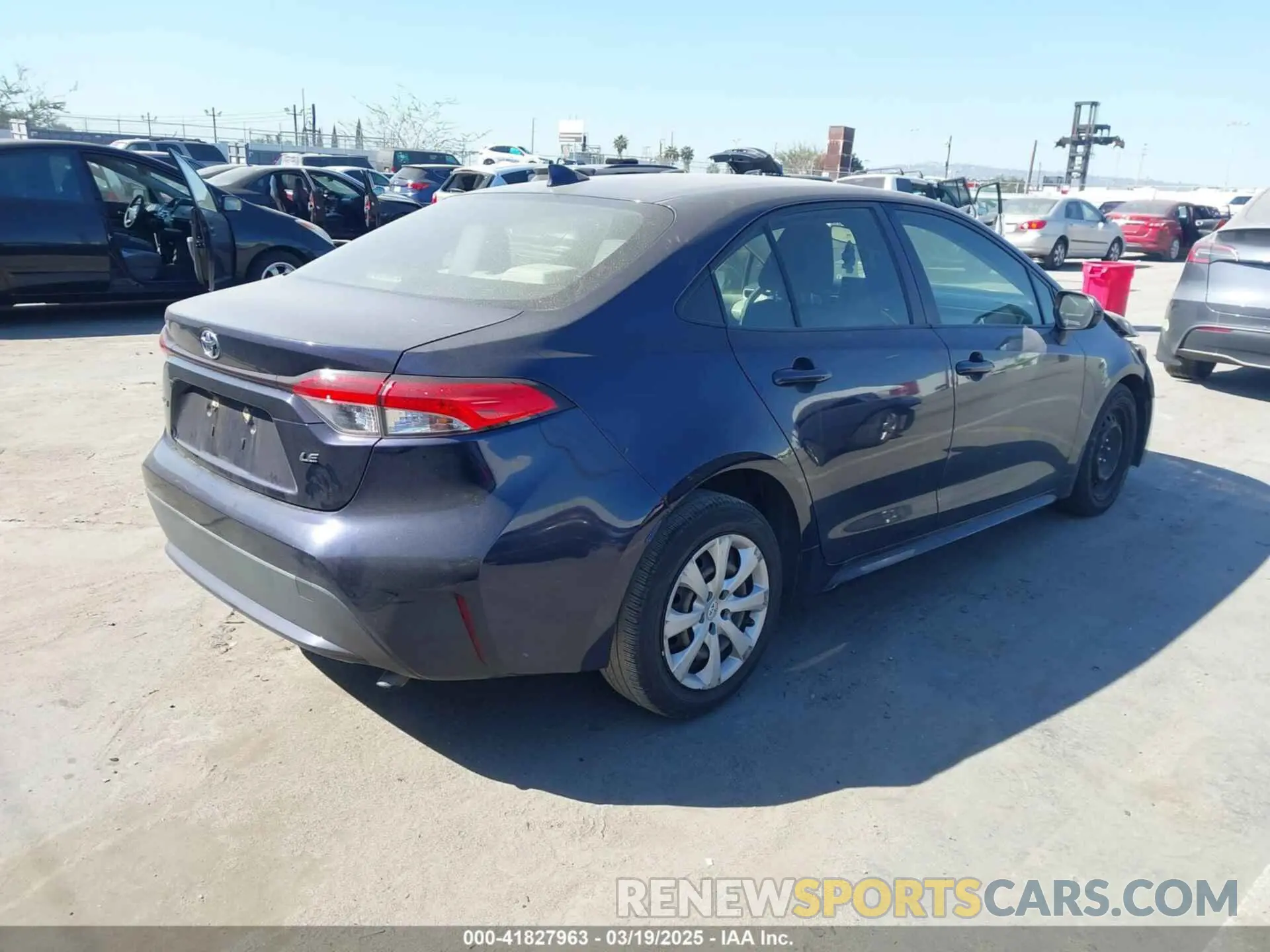 4 Фотография поврежденного автомобиля JTDEPRAE4LJ093104 TOYOTA COROLLA 2020