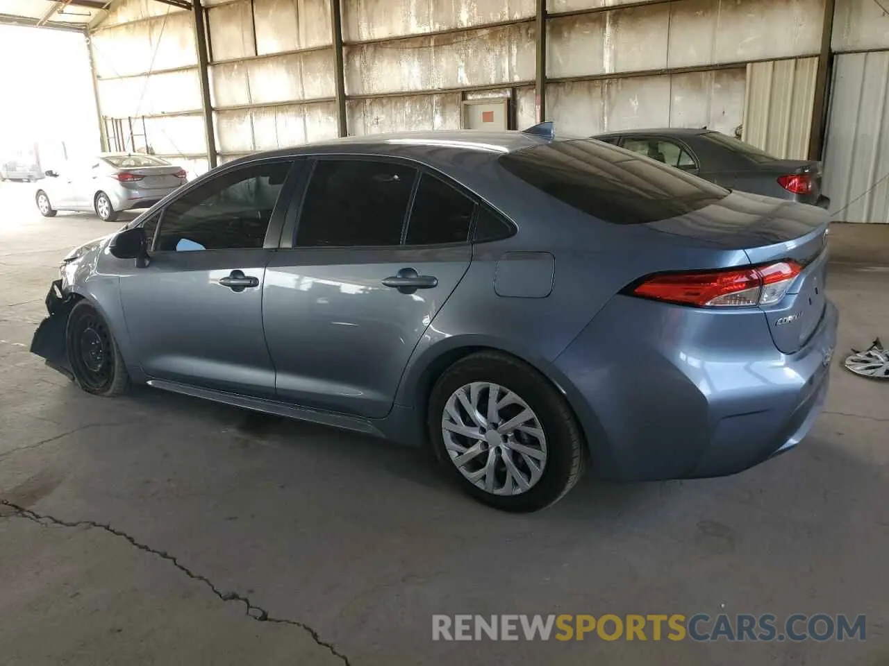 2 Фотография поврежденного автомобиля JTDEPRAE4LJ095645 TOYOTA COROLLA 2020