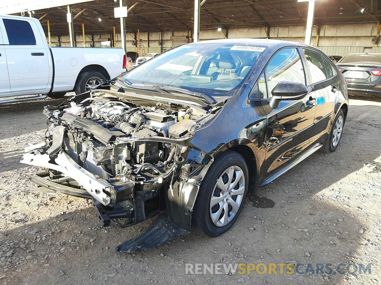 2 Photograph of a damaged car JTDEPRAE4LJ102254 TOYOTA COROLLA 2020