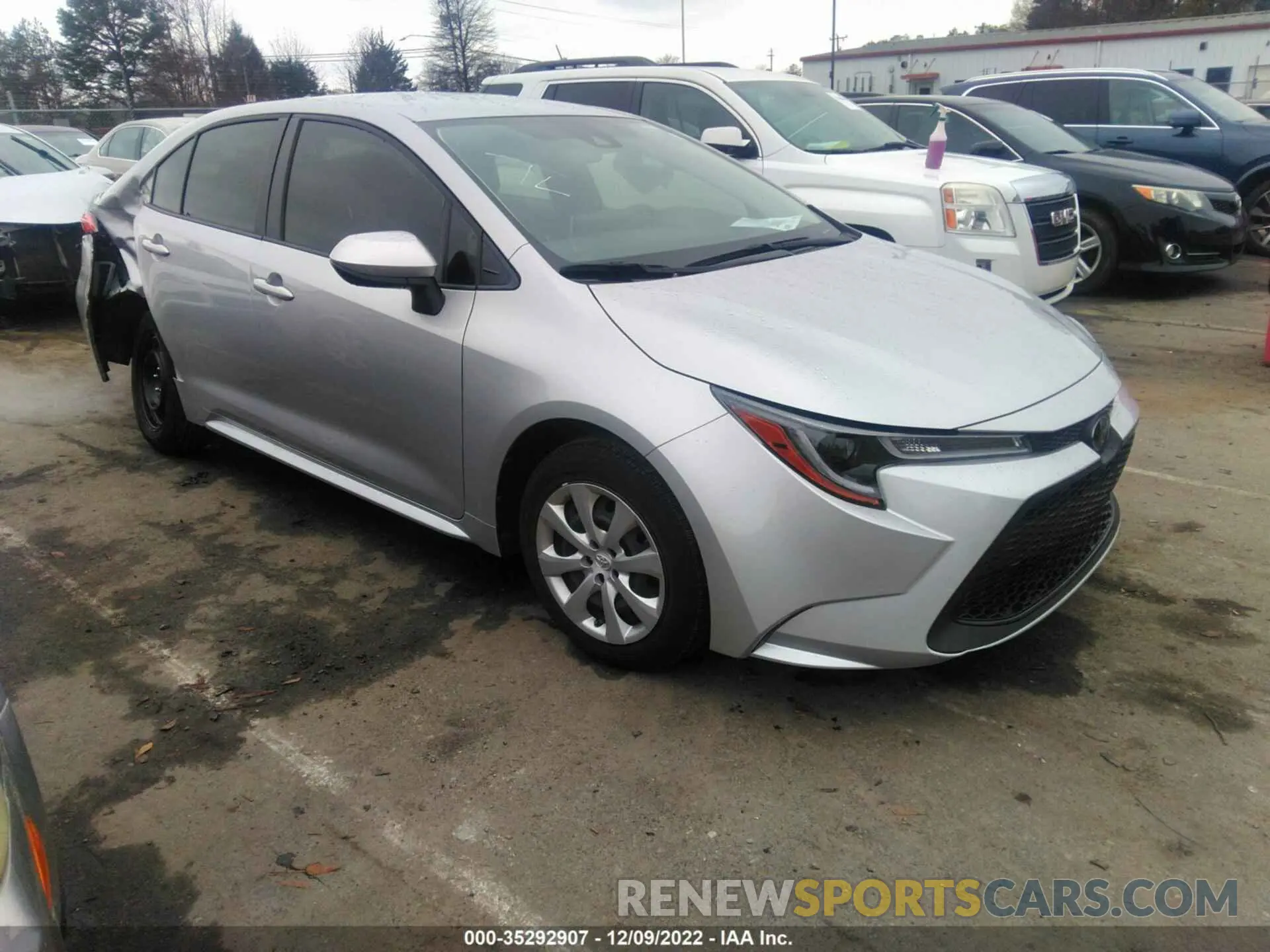 1 Photograph of a damaged car JTDEPRAE4LJ108247 TOYOTA COROLLA 2020