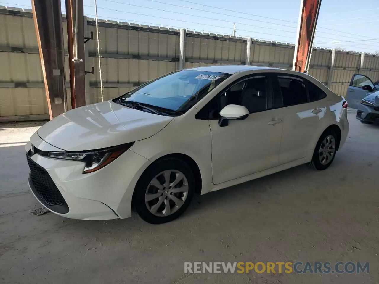 1 Photograph of a damaged car JTDEPRAE4LJ116249 TOYOTA COROLLA 2020