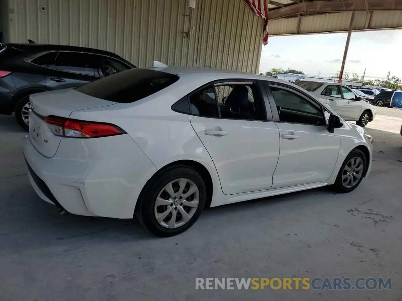 3 Photograph of a damaged car JTDEPRAE4LJ116249 TOYOTA COROLLA 2020