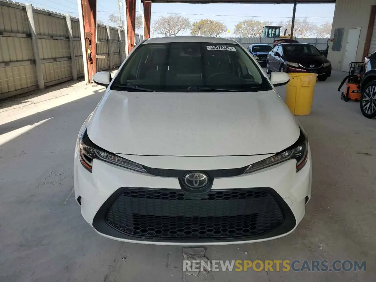 5 Photograph of a damaged car JTDEPRAE4LJ116249 TOYOTA COROLLA 2020