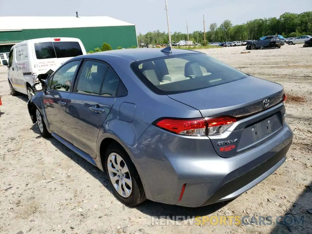 3 Фотография поврежденного автомобиля JTDEPRAE4LJ116851 TOYOTA COROLLA 2020