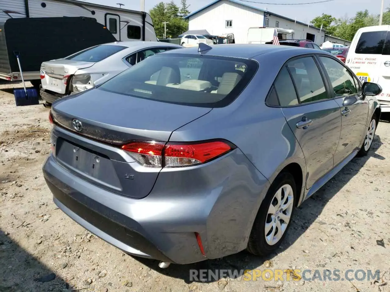 4 Фотография поврежденного автомобиля JTDEPRAE4LJ116851 TOYOTA COROLLA 2020