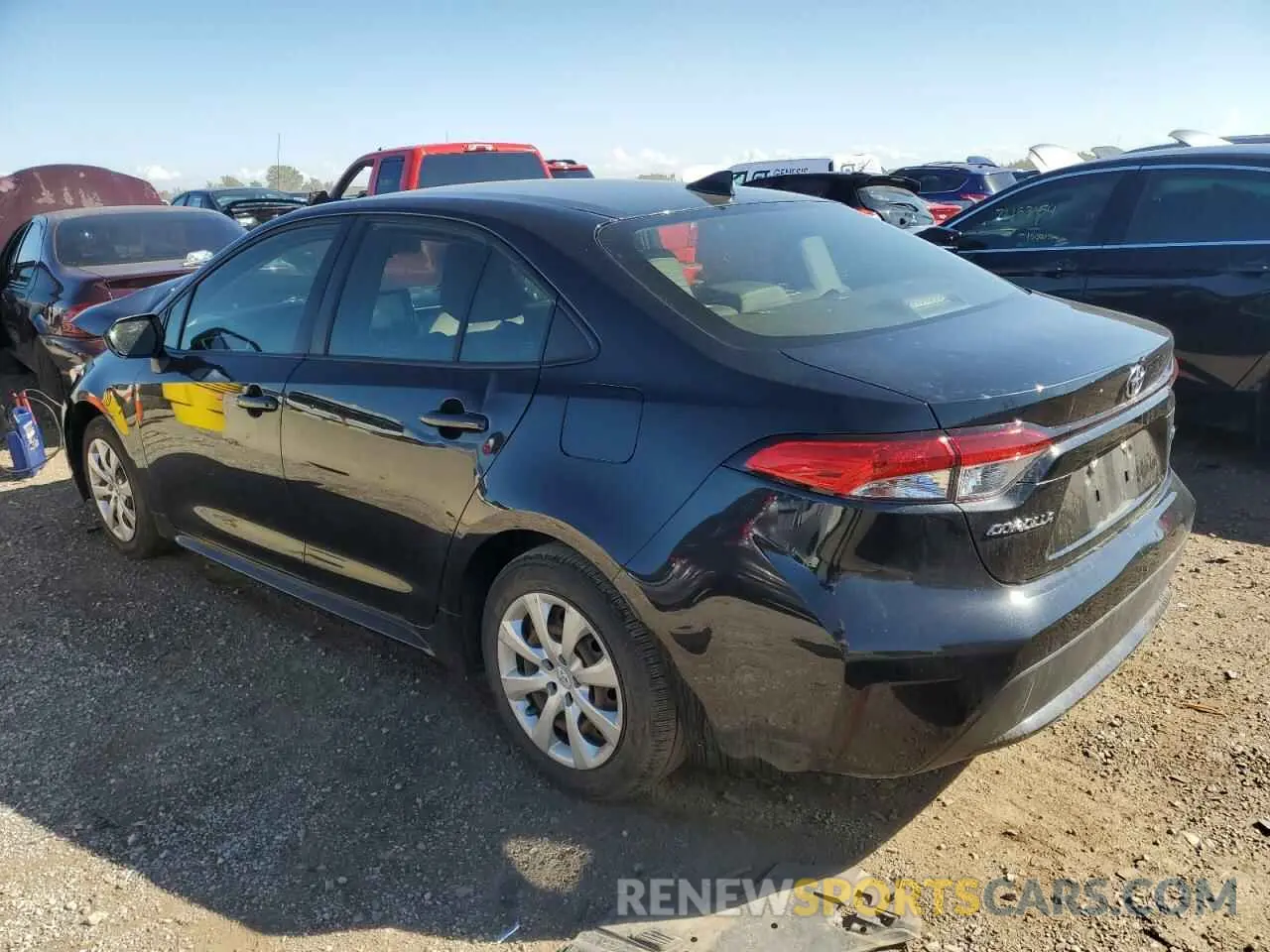 2 Photograph of a damaged car JTDEPRAE4LJ117191 TOYOTA COROLLA 2020