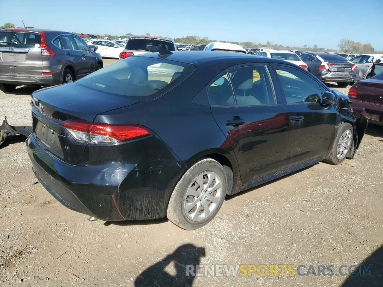 3 Photograph of a damaged car JTDEPRAE4LJ117191 TOYOTA COROLLA 2020