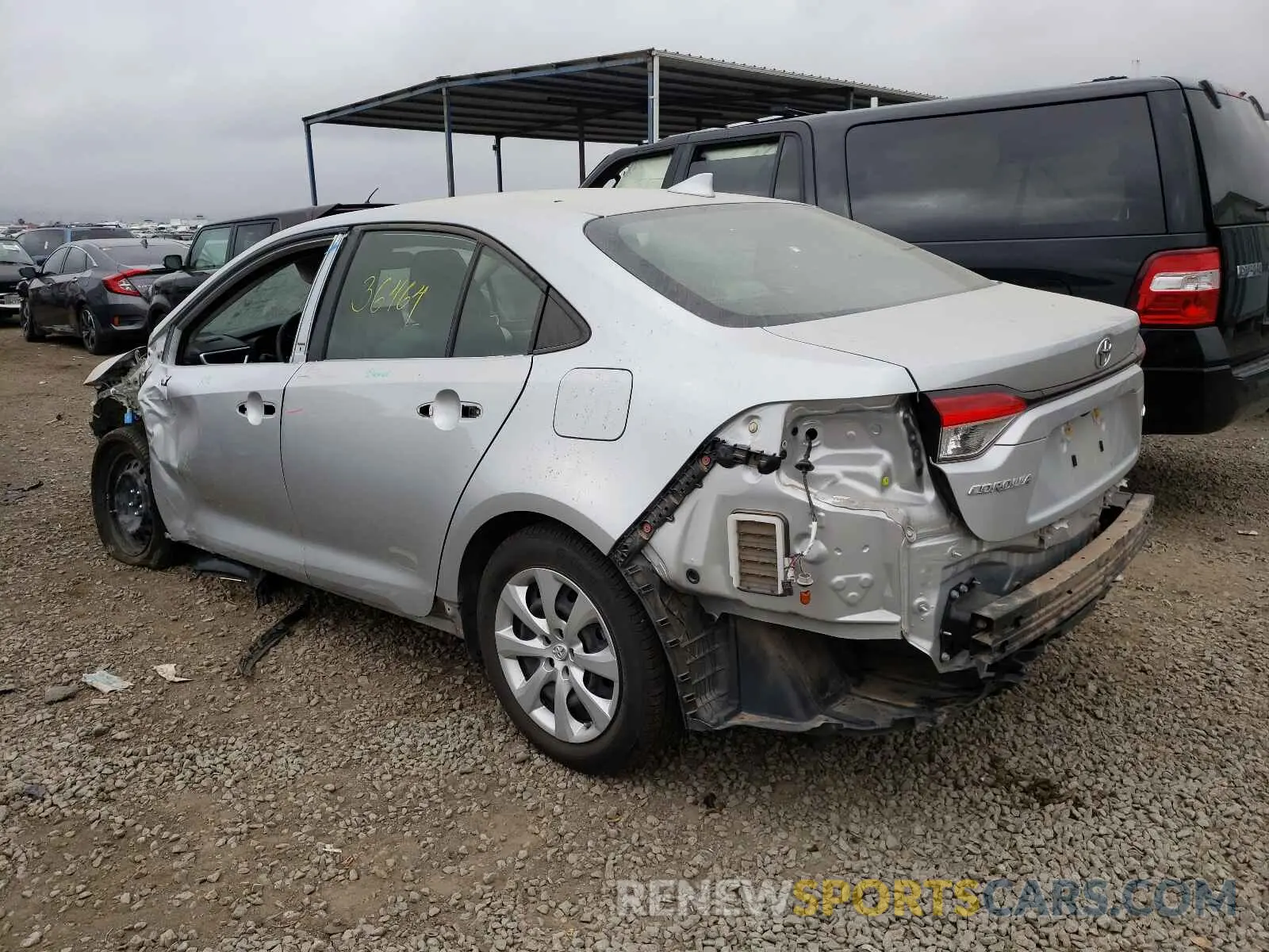 3 Photograph of a damaged car JTDEPRAE5LJ000896 TOYOTA COROLLA 2020