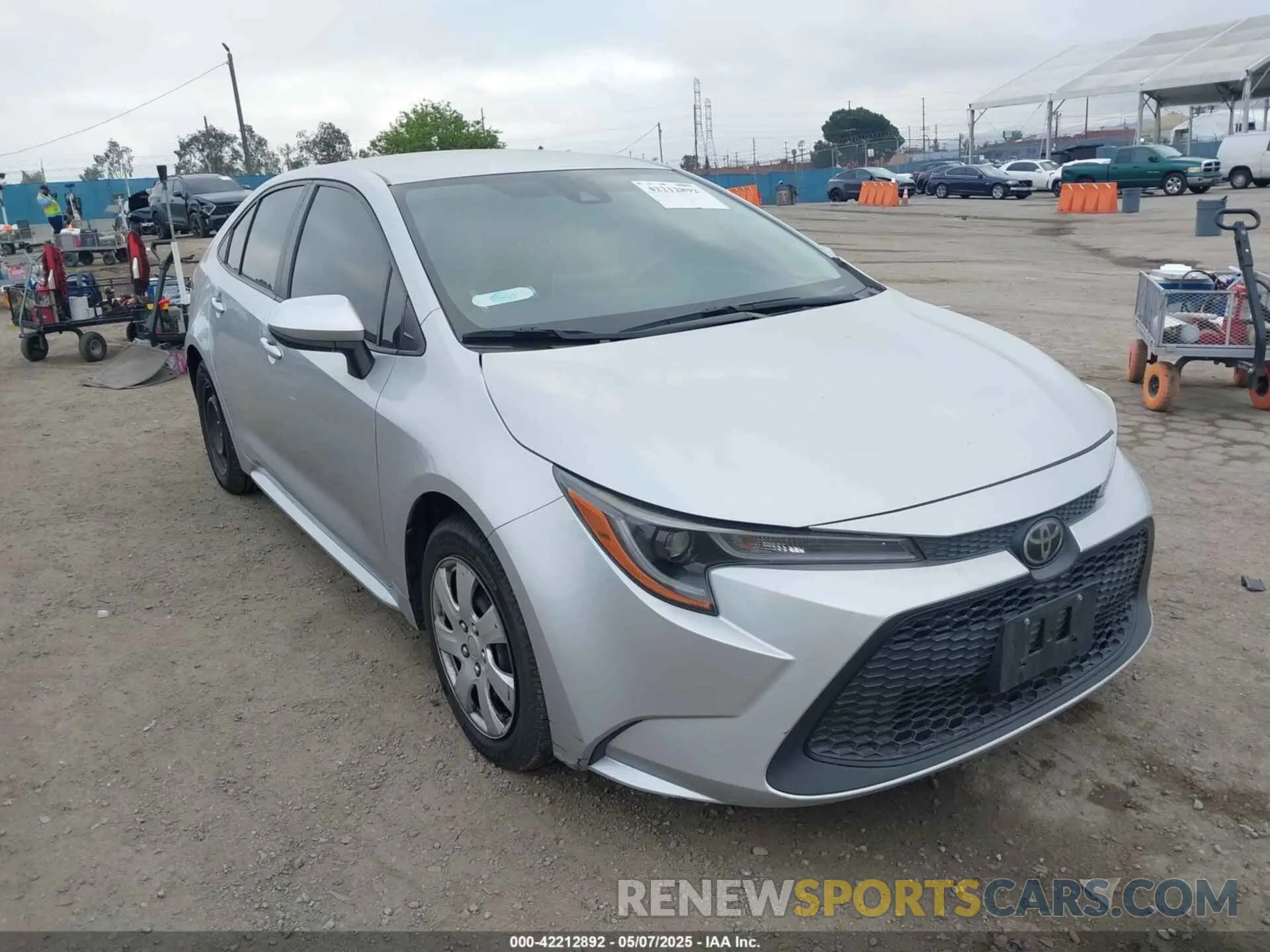 1 Photograph of a damaged car JTDEPRAE5LJ006777 TOYOTA COROLLA 2020