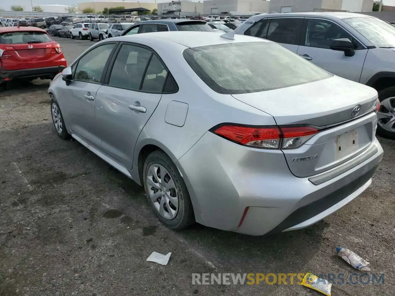 2 Фотография поврежденного автомобиля JTDEPRAE5LJ014054 TOYOTA COROLLA 2020