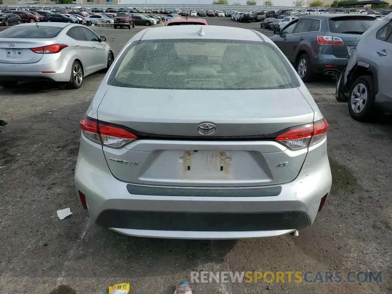 6 Фотография поврежденного автомобиля JTDEPRAE5LJ014054 TOYOTA COROLLA 2020