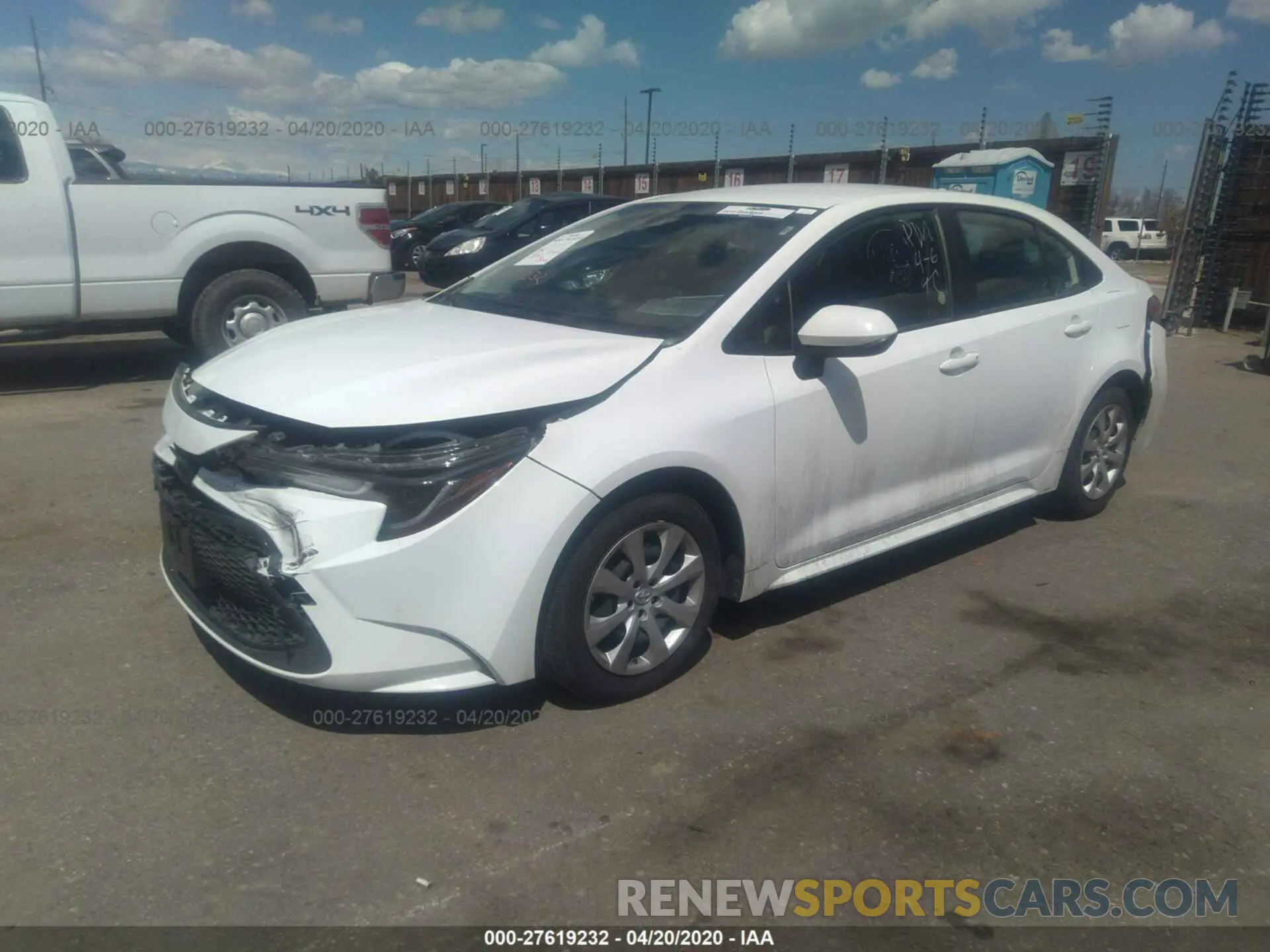 2 Photograph of a damaged car JTDEPRAE5LJ019724 TOYOTA COROLLA 2020