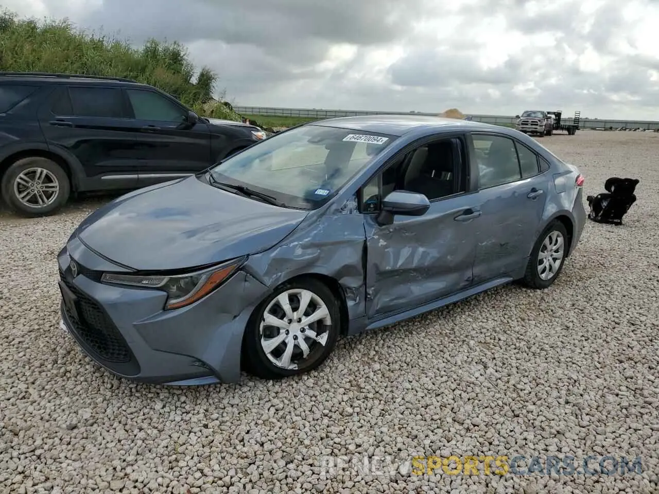 1 Photograph of a damaged car JTDEPRAE5LJ021666 TOYOTA COROLLA 2020