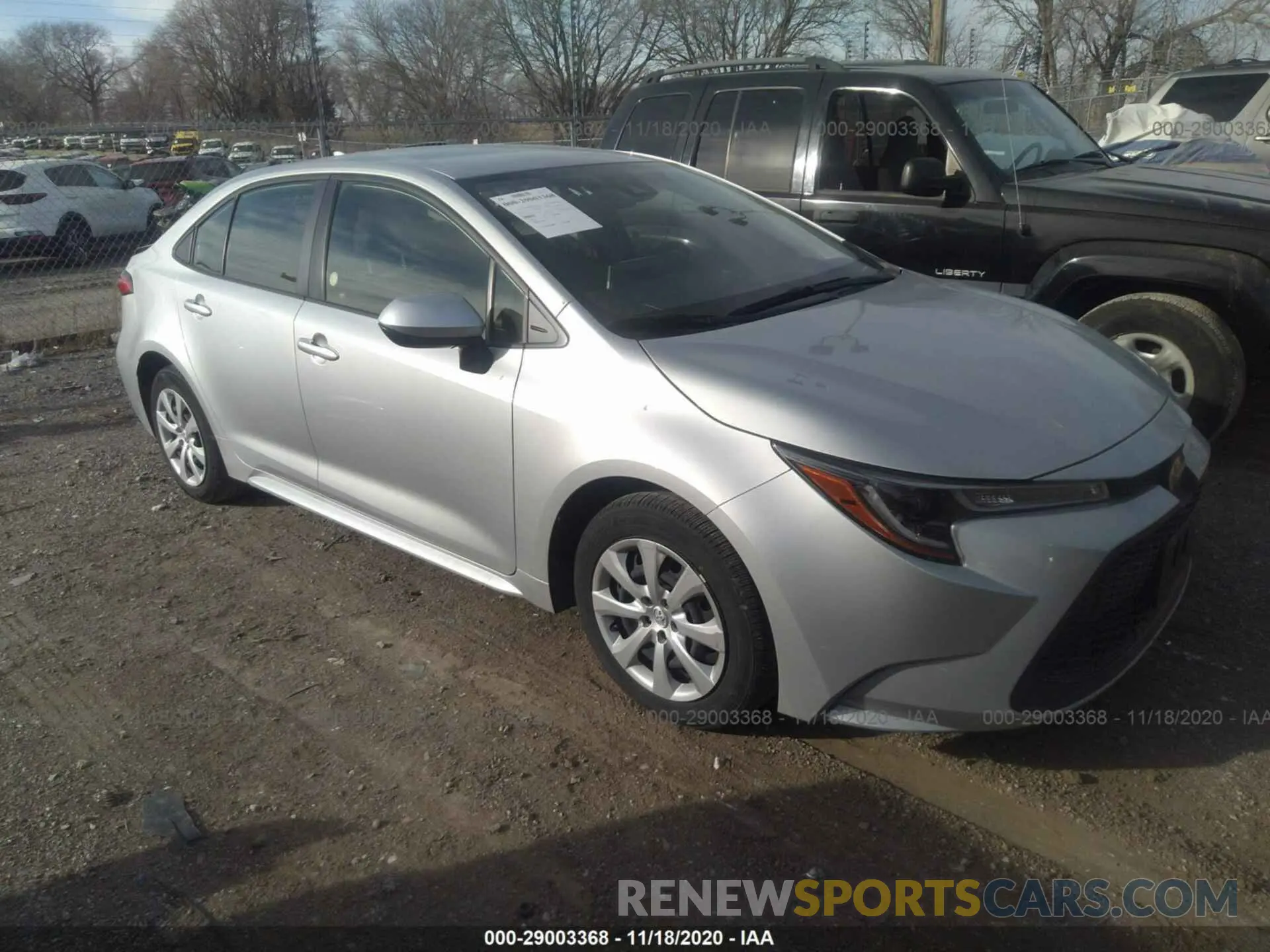1 Photograph of a damaged car JTDEPRAE5LJ021750 TOYOTA COROLLA 2020