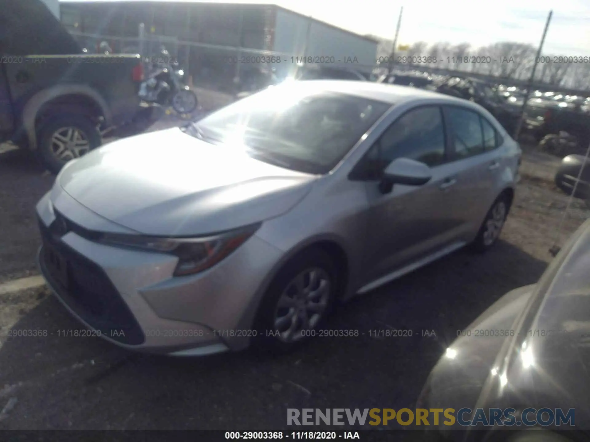 2 Photograph of a damaged car JTDEPRAE5LJ021750 TOYOTA COROLLA 2020
