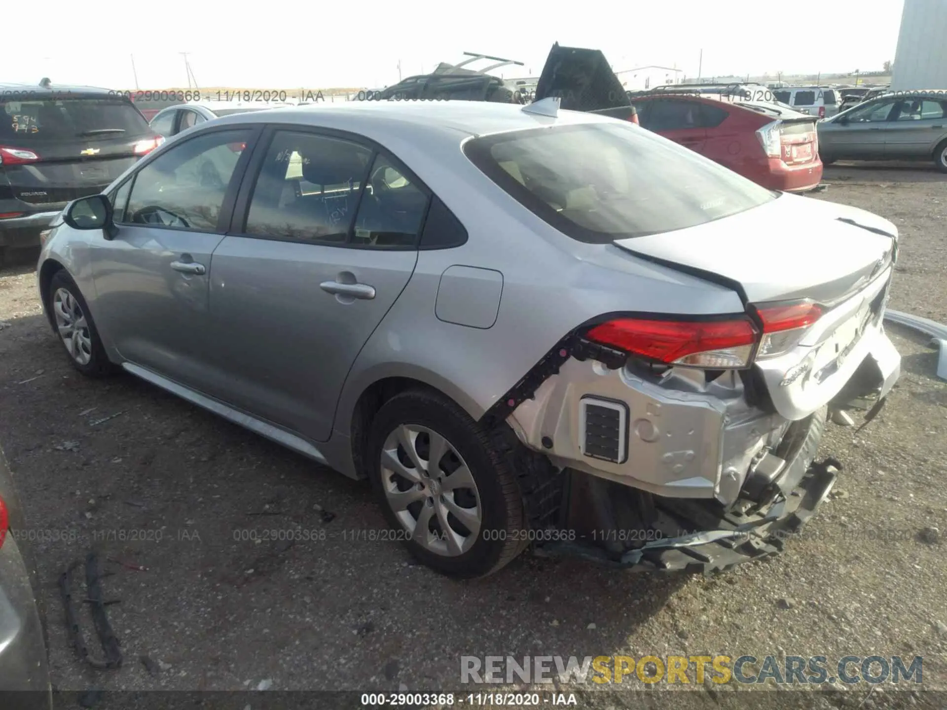 3 Photograph of a damaged car JTDEPRAE5LJ021750 TOYOTA COROLLA 2020