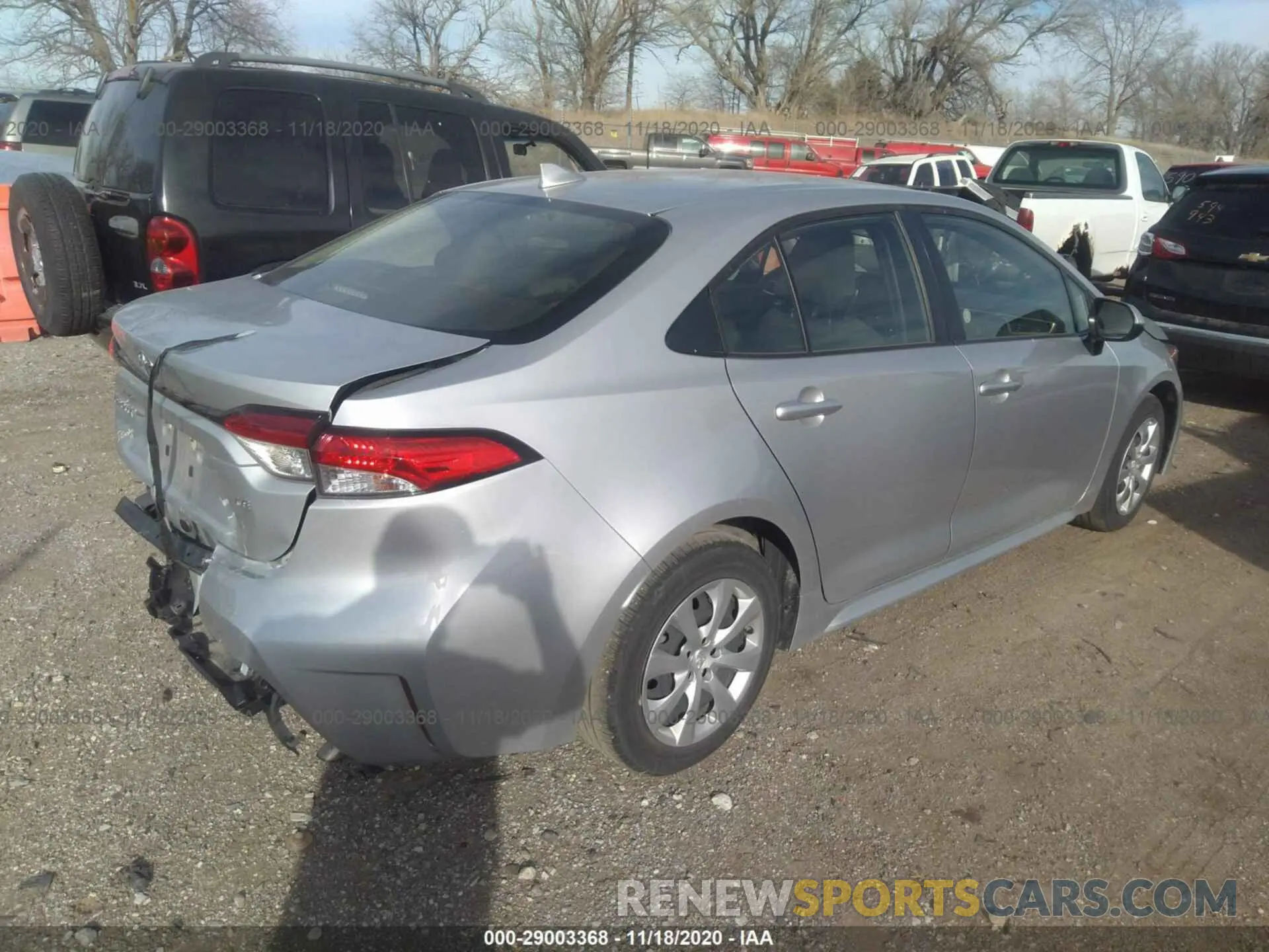 4 Photograph of a damaged car JTDEPRAE5LJ021750 TOYOTA COROLLA 2020