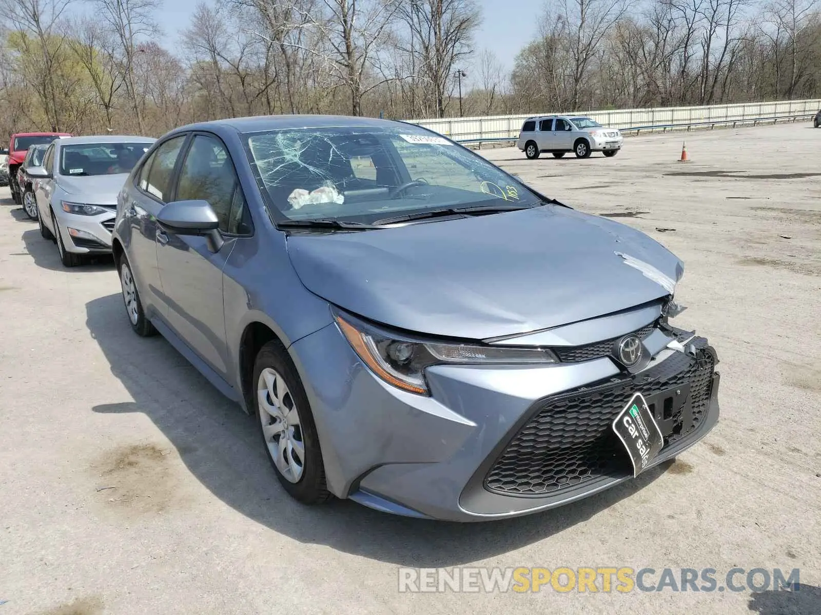 1 Photograph of a damaged car JTDEPRAE5LJ025331 TOYOTA COROLLA 2020