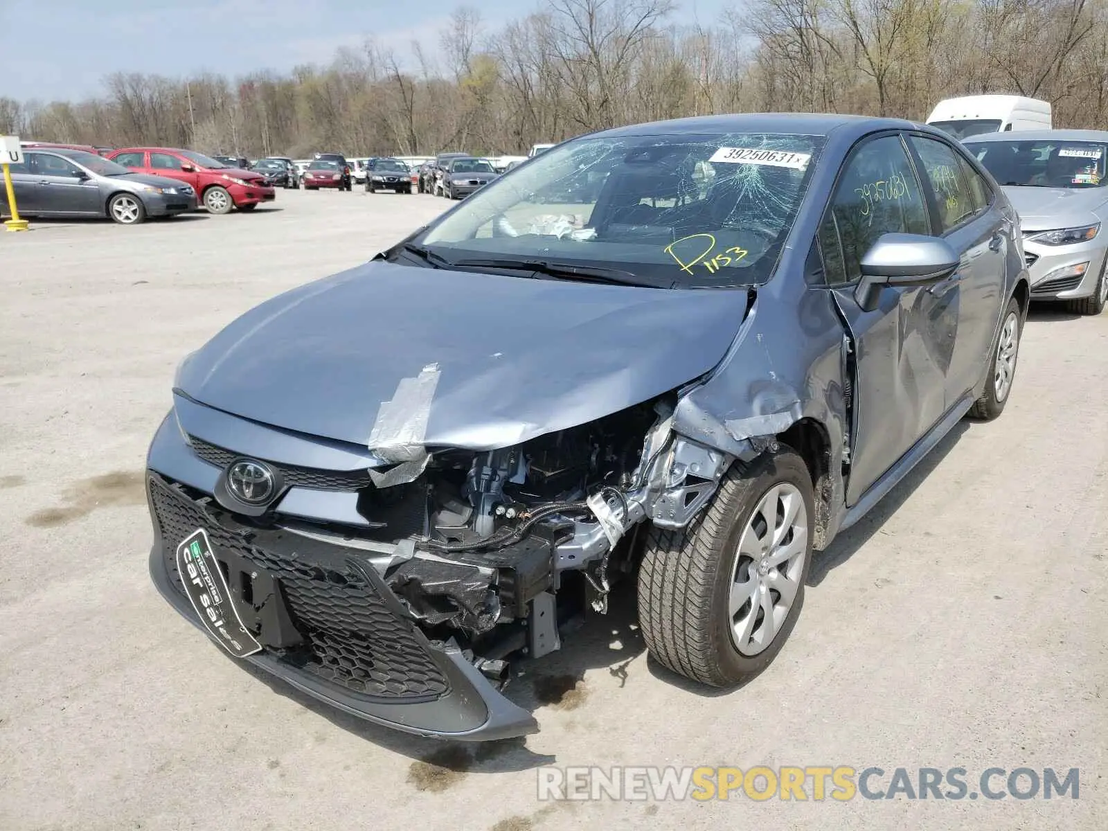 2 Photograph of a damaged car JTDEPRAE5LJ025331 TOYOTA COROLLA 2020
