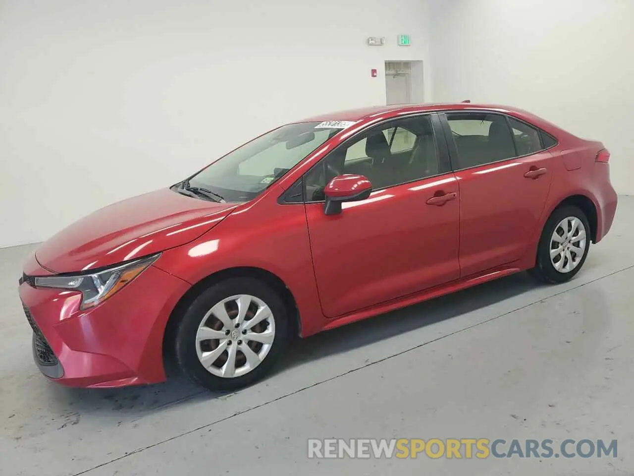 1 Photograph of a damaged car JTDEPRAE5LJ026043 TOYOTA COROLLA 2020