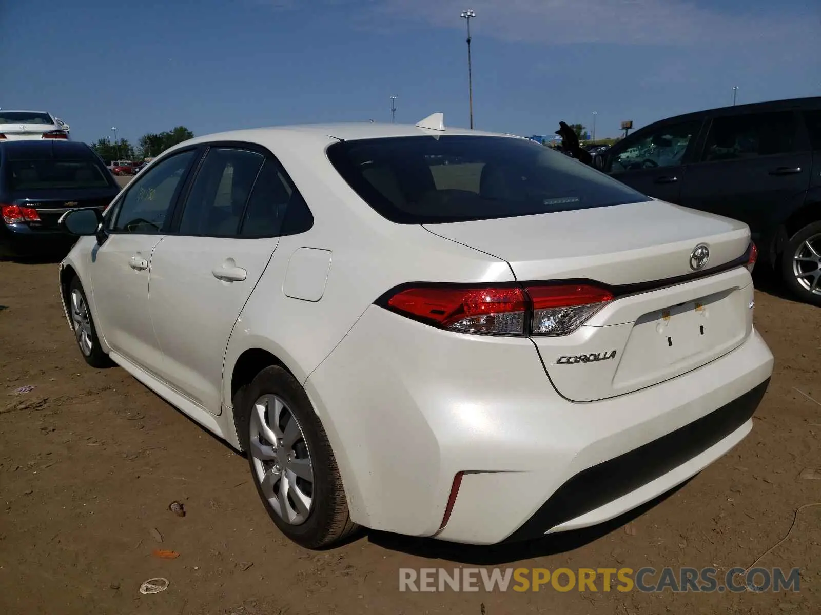 3 Photograph of a damaged car JTDEPRAE5LJ026690 TOYOTA COROLLA 2020