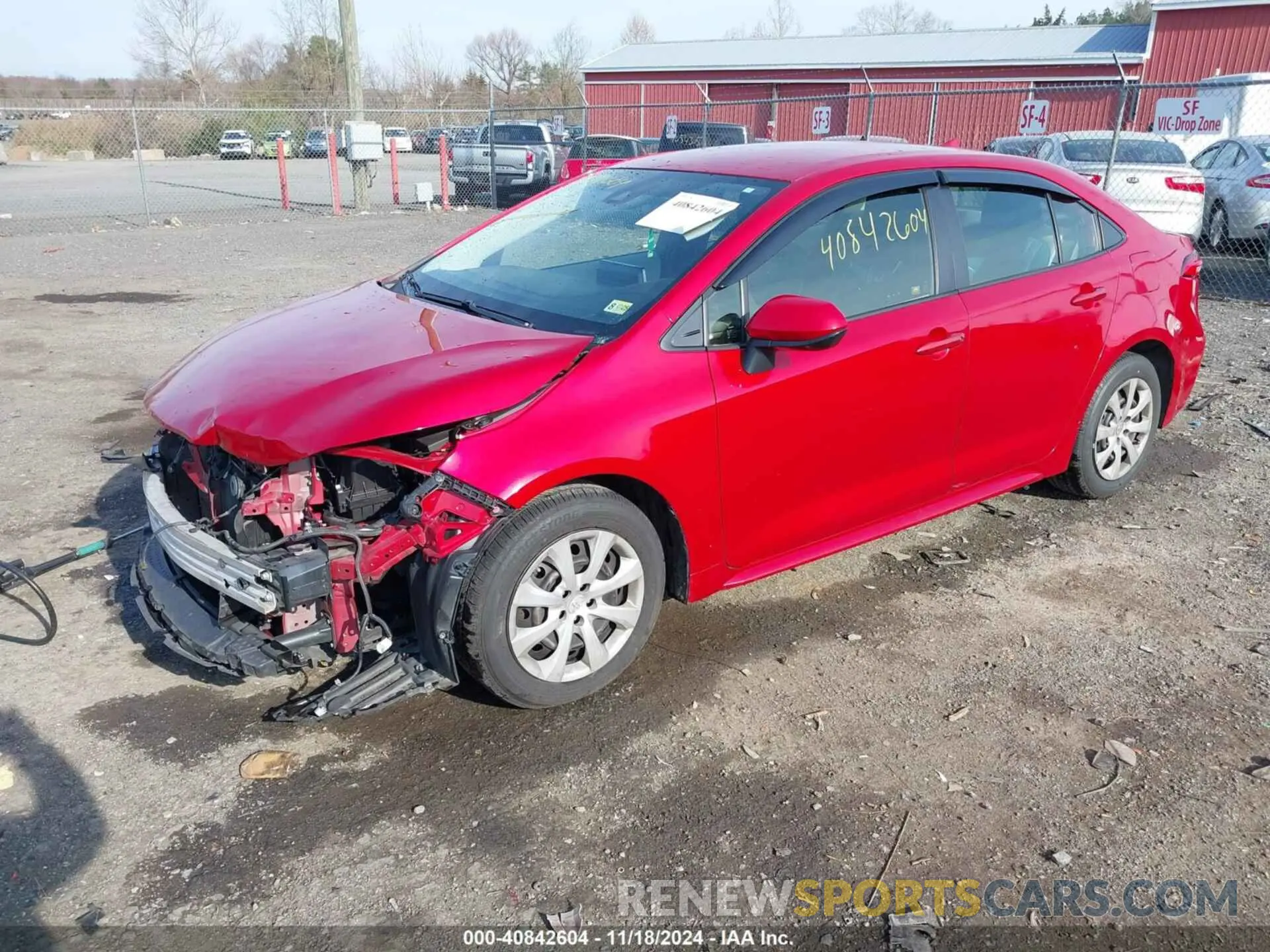 2 Photograph of a damaged car JTDEPRAE5LJ034059 TOYOTA COROLLA 2020