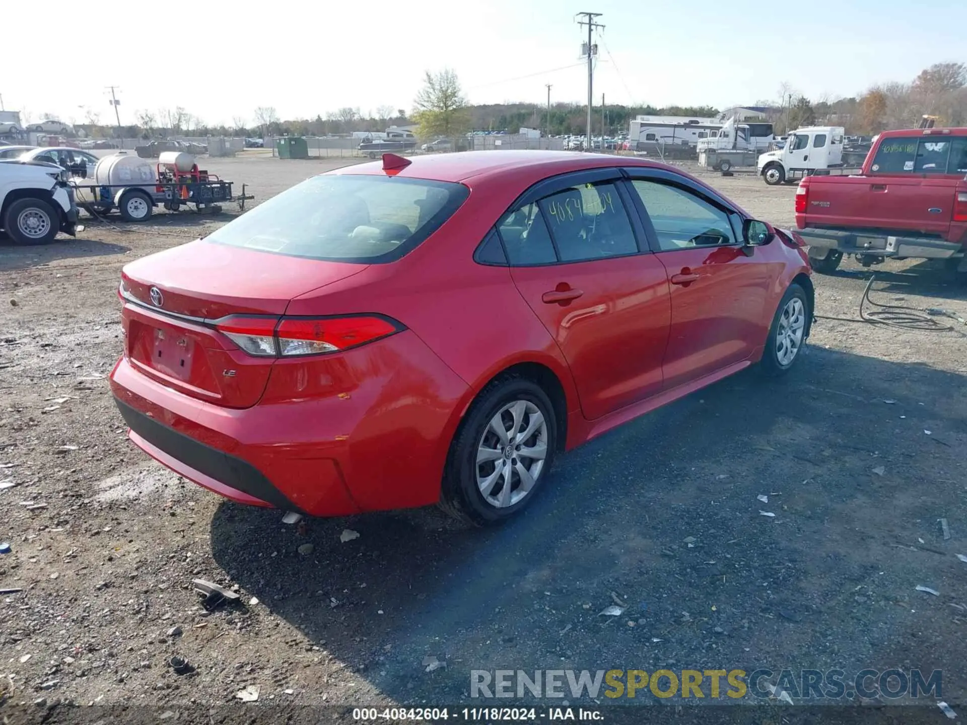 4 Photograph of a damaged car JTDEPRAE5LJ034059 TOYOTA COROLLA 2020