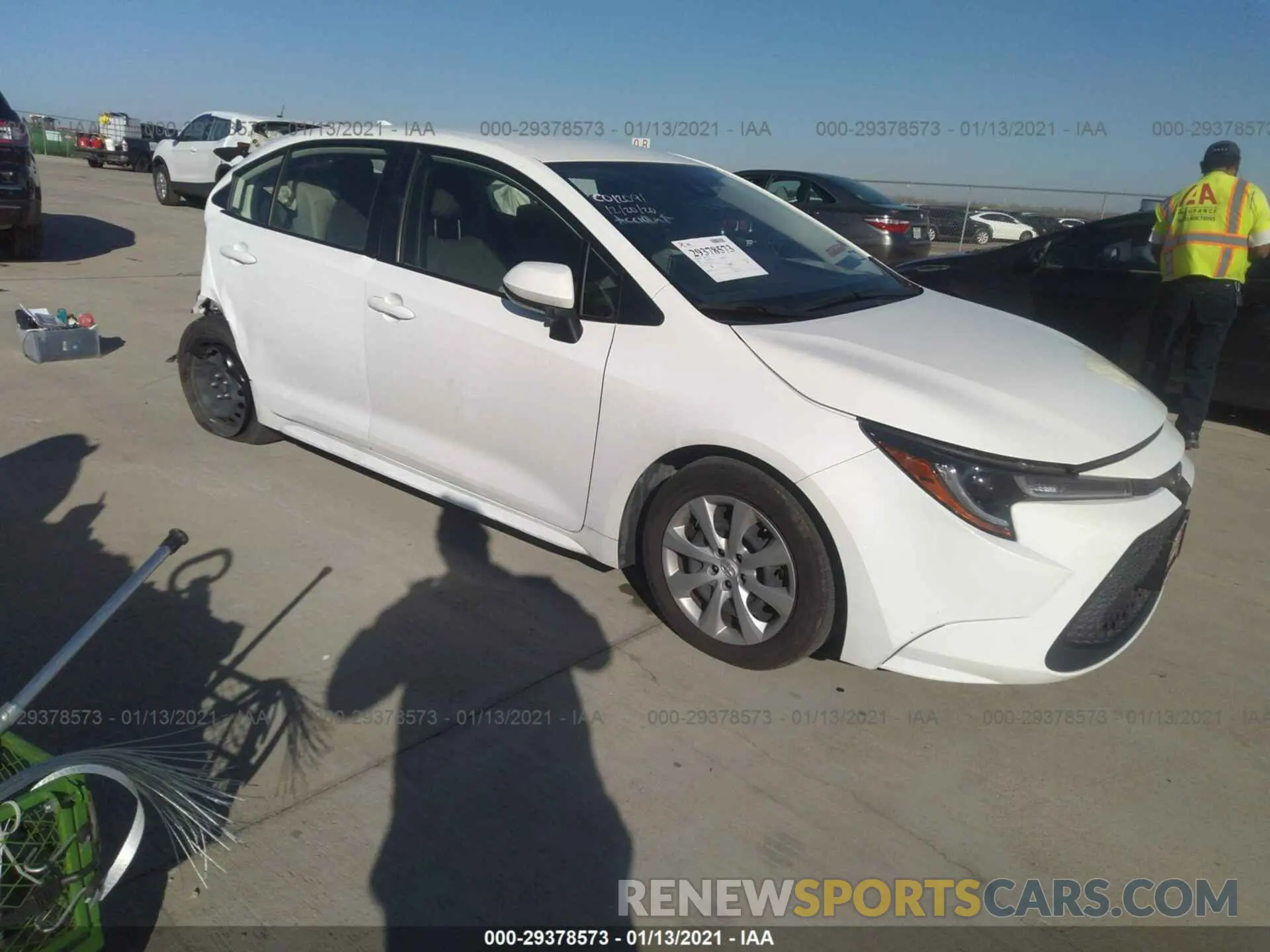 1 Photograph of a damaged car JTDEPRAE5LJ035003 TOYOTA COROLLA 2020