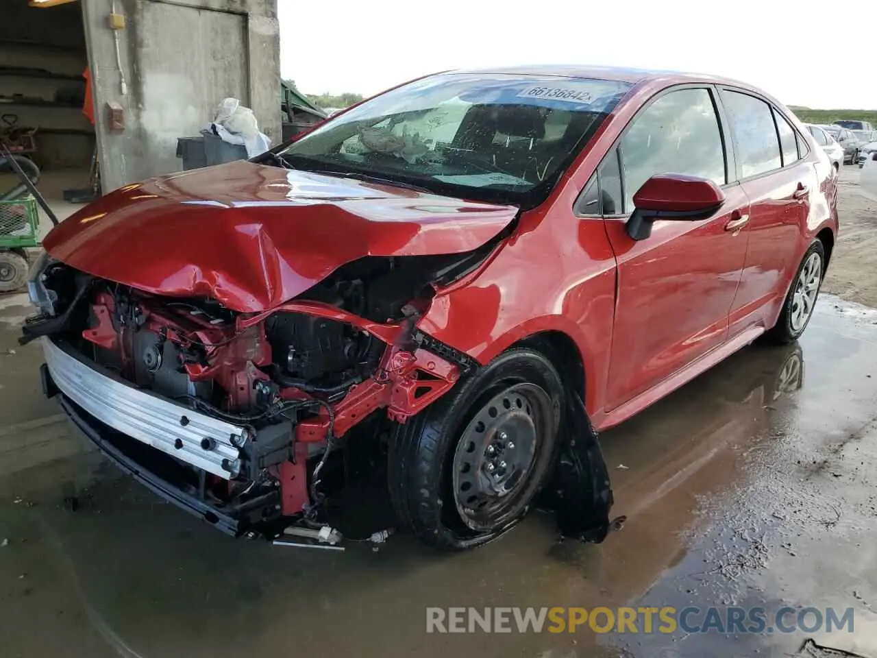 2 Фотография поврежденного автомобиля JTDEPRAE5LJ042355 TOYOTA COROLLA 2020
