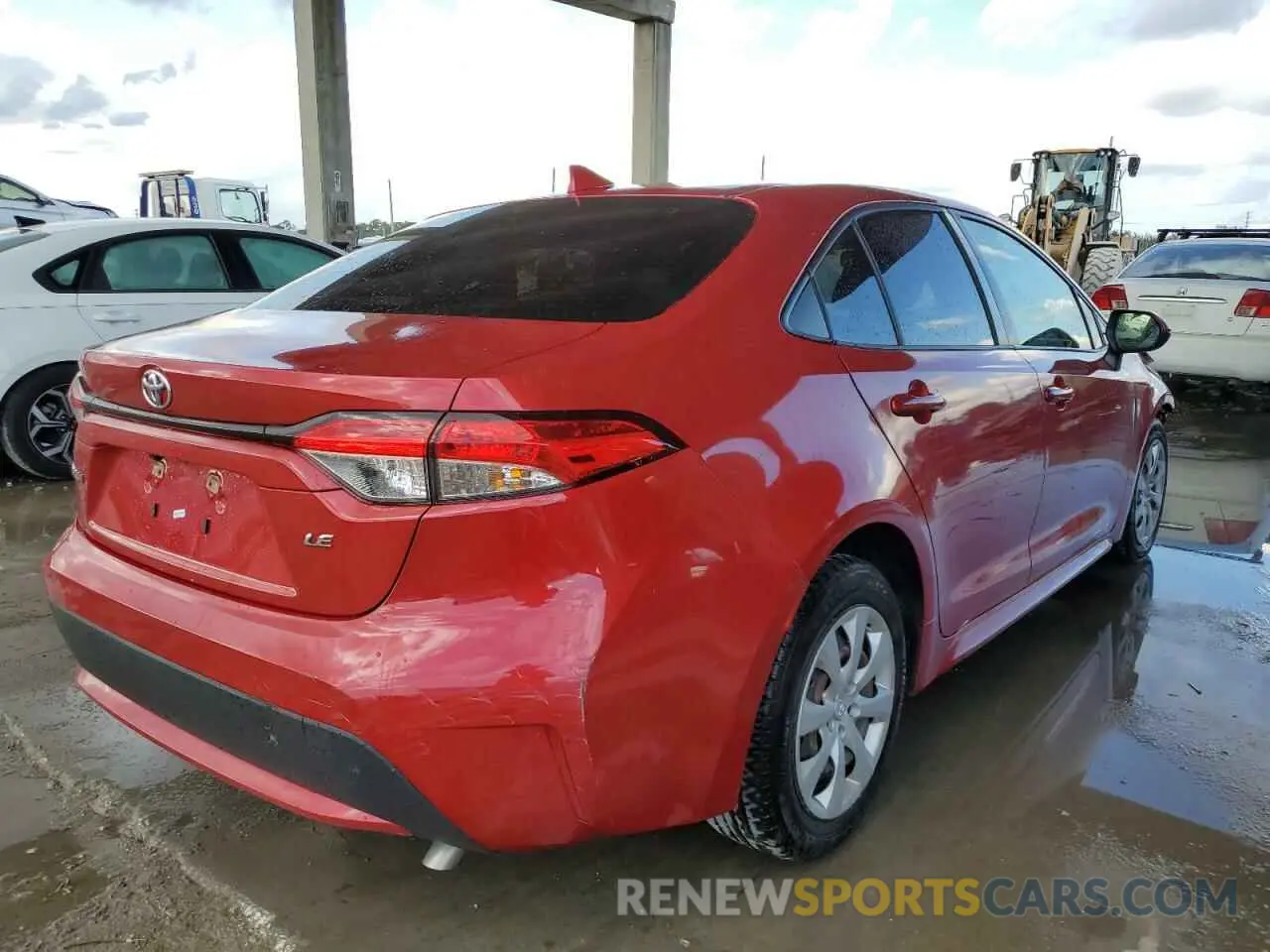 4 Фотография поврежденного автомобиля JTDEPRAE5LJ042355 TOYOTA COROLLA 2020
