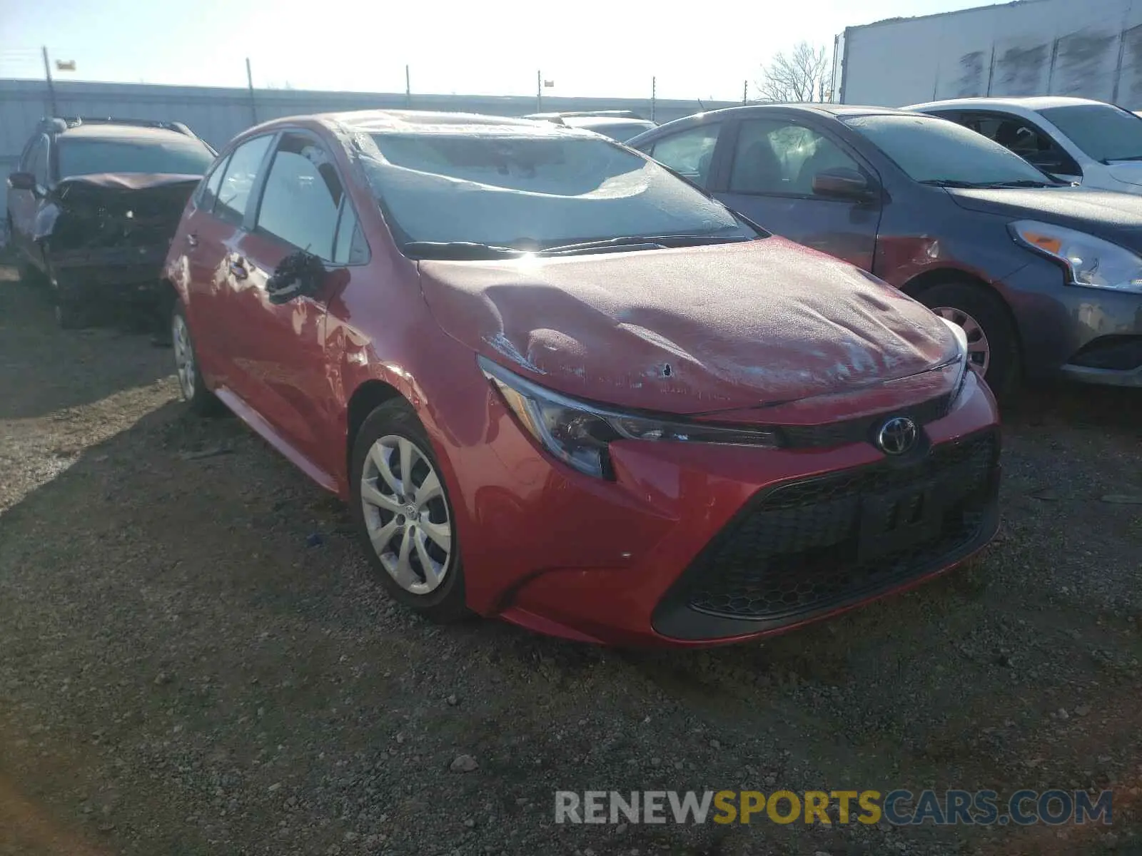 1 Photograph of a damaged car JTDEPRAE5LJ045417 TOYOTA COROLLA 2020