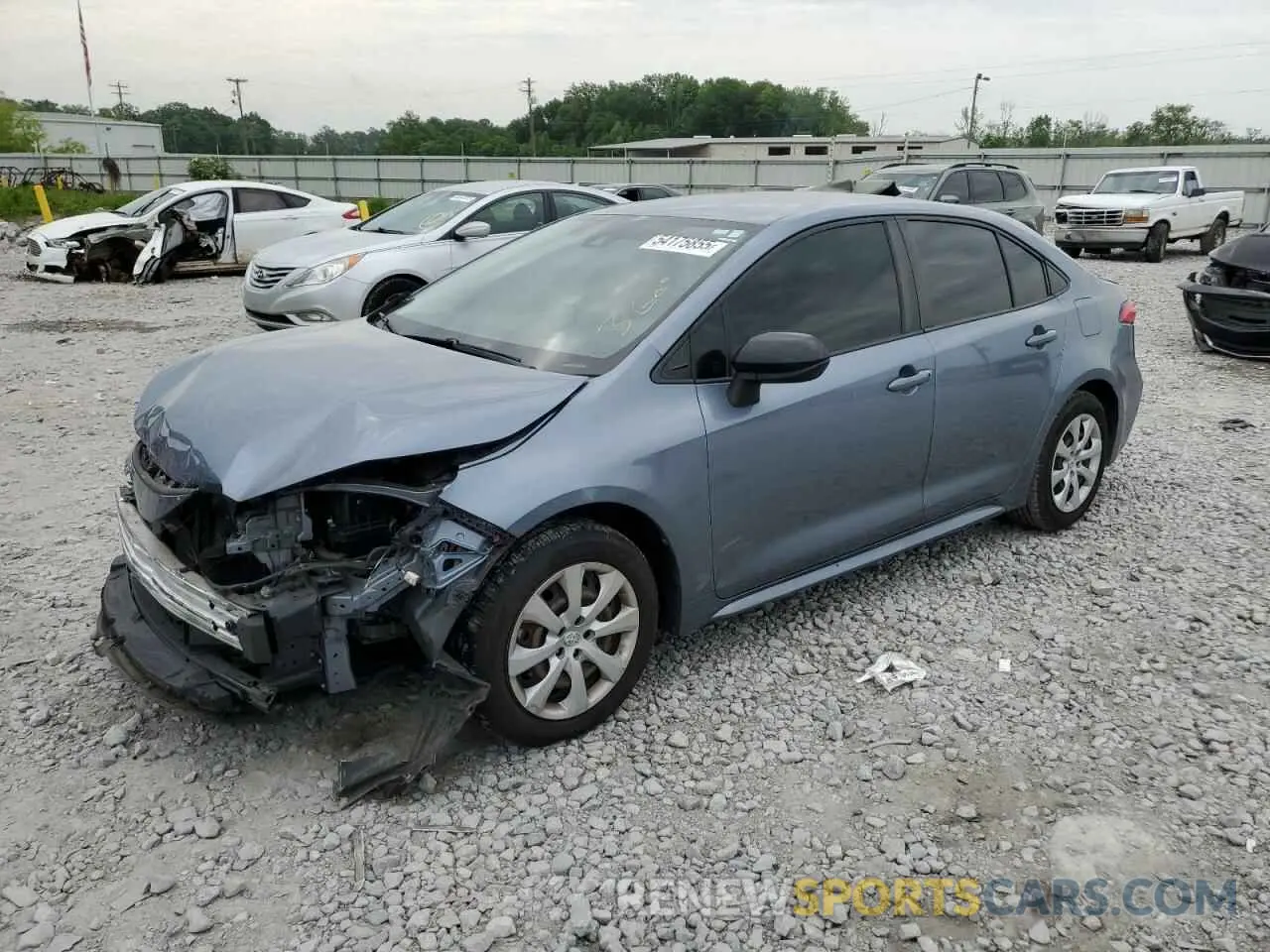 1 Photograph of a damaged car JTDEPRAE5LJ048530 TOYOTA COROLLA 2020