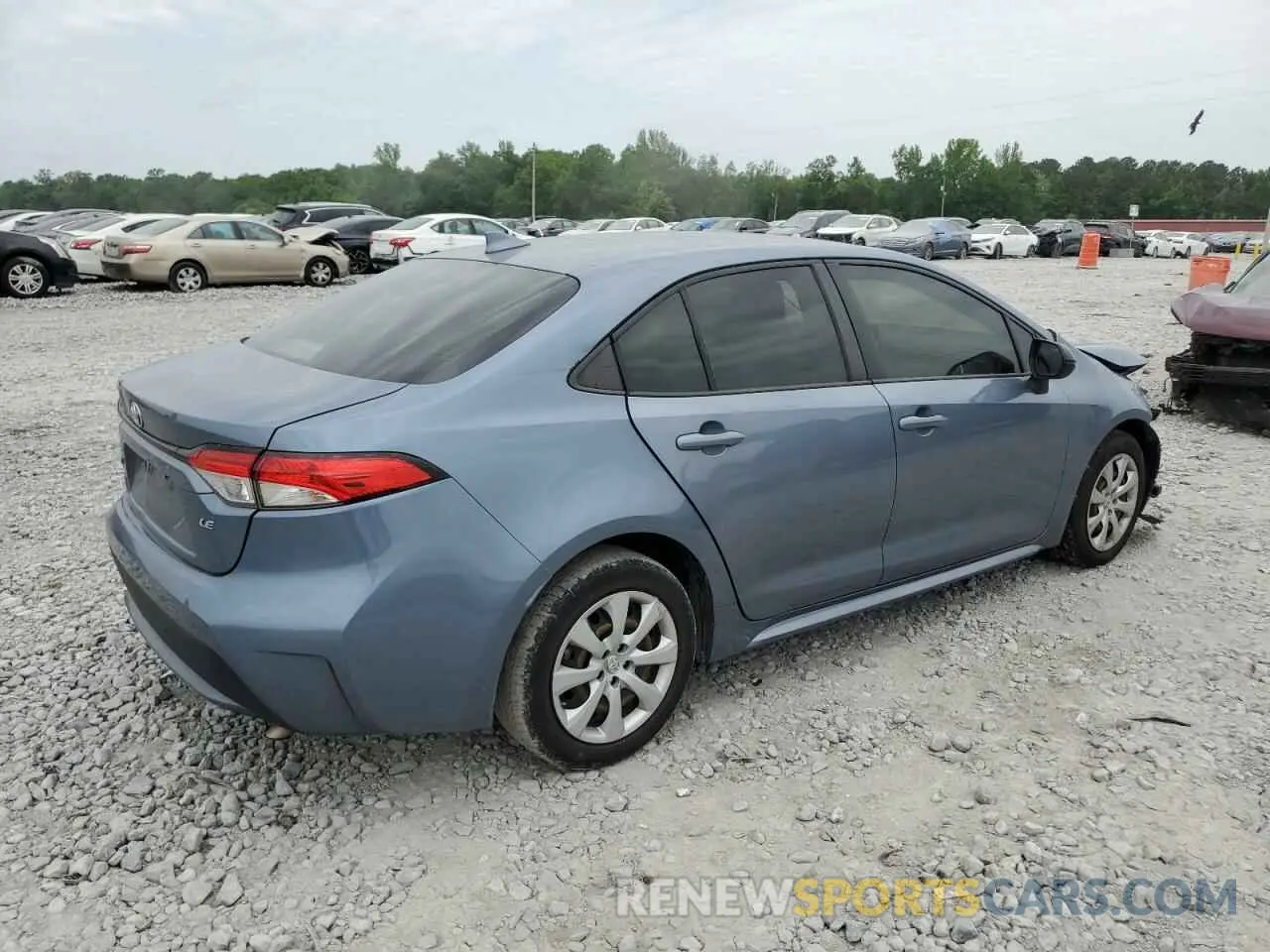 3 Photograph of a damaged car JTDEPRAE5LJ048530 TOYOTA COROLLA 2020