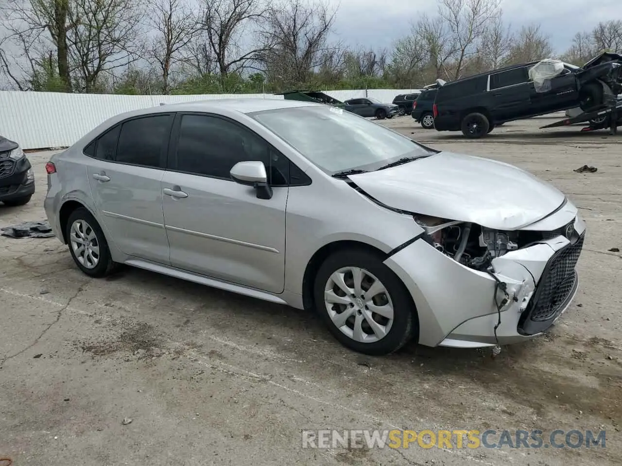 4 Photograph of a damaged car JTDEPRAE5LJ054828 TOYOTA COROLLA 2020