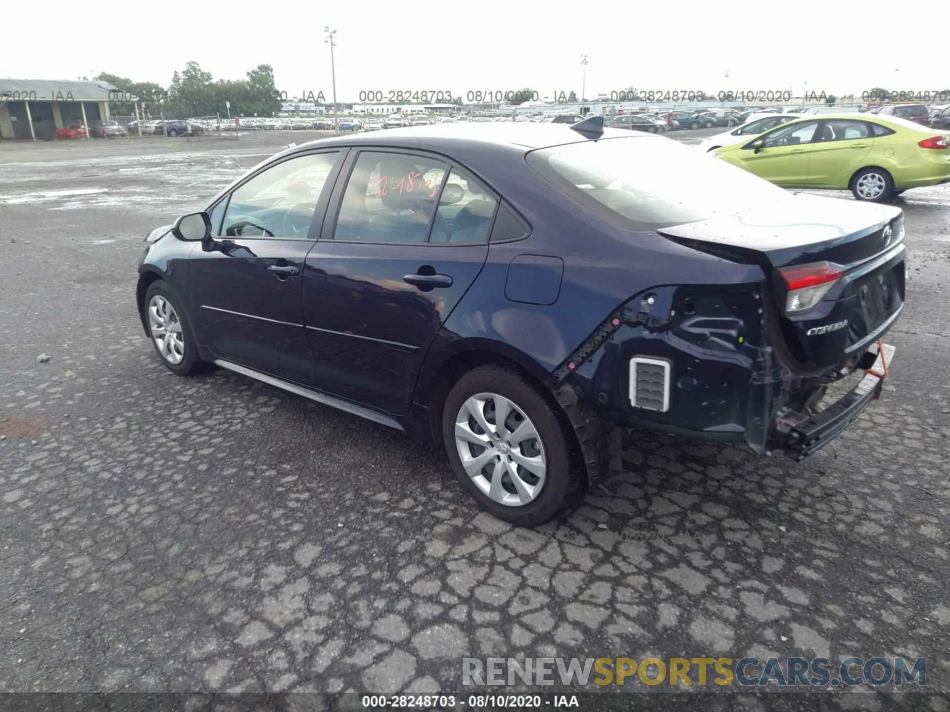 3 Photograph of a damaged car JTDEPRAE5LJ058863 TOYOTA COROLLA 2020