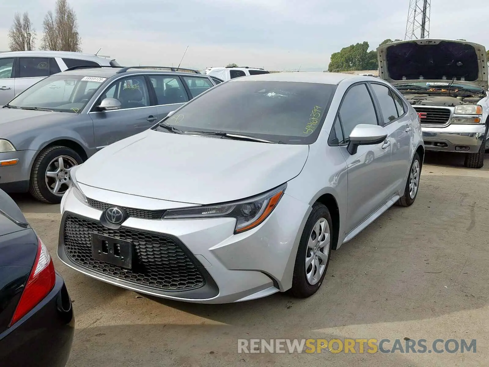 2 Photograph of a damaged car JTDEPRAE5LJ063058 TOYOTA COROLLA 2020