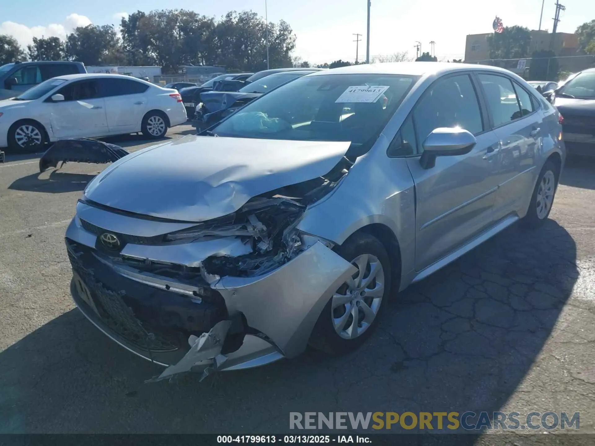 2 Фотография поврежденного автомобиля JTDEPRAE5LJ065182 TOYOTA COROLLA 2020