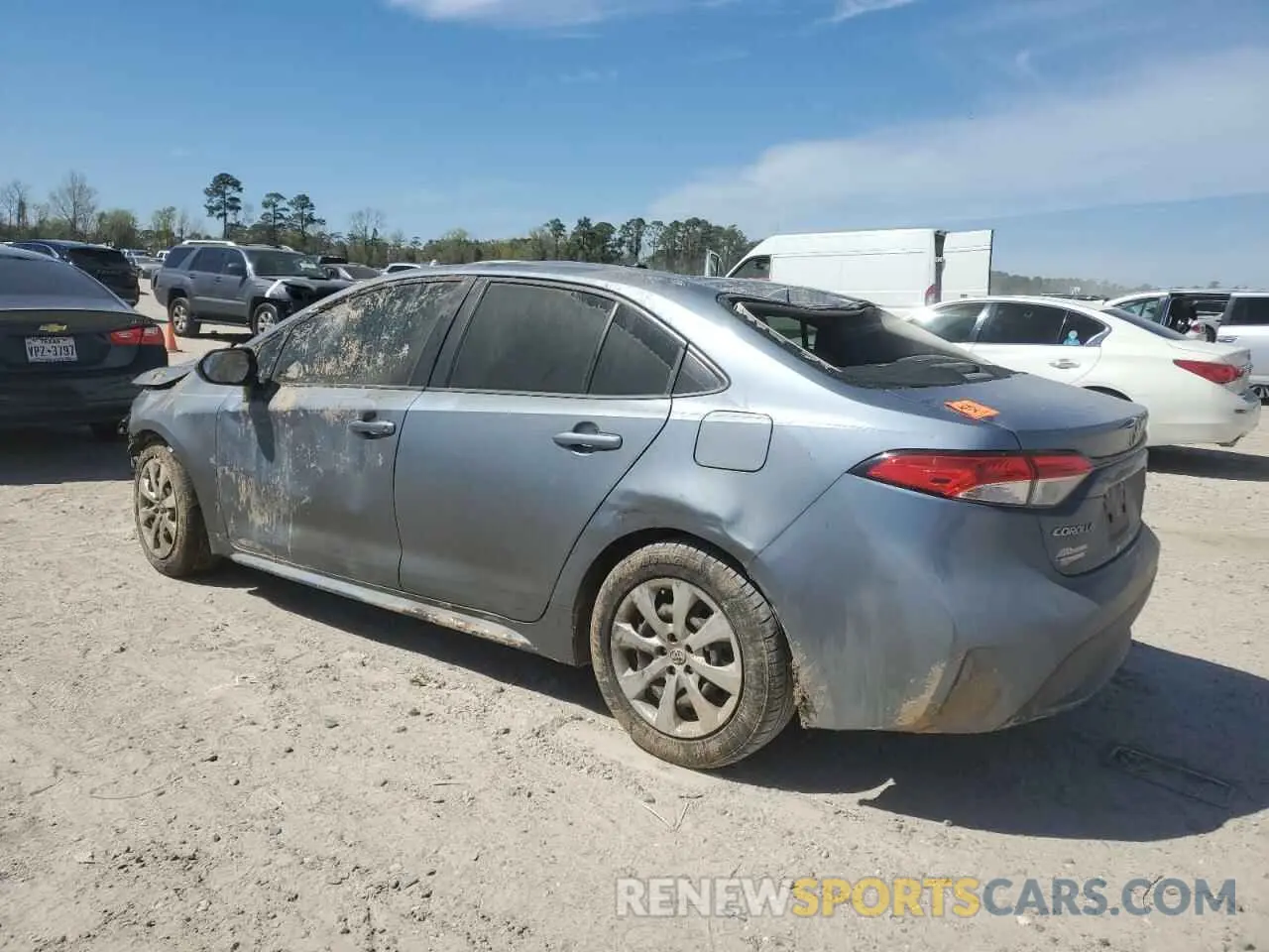 2 Photograph of a damaged car JTDEPRAE5LJ070219 TOYOTA COROLLA 2020