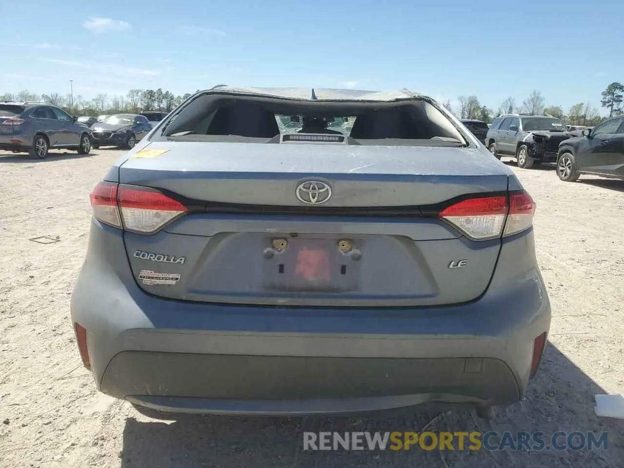6 Photograph of a damaged car JTDEPRAE5LJ070219 TOYOTA COROLLA 2020