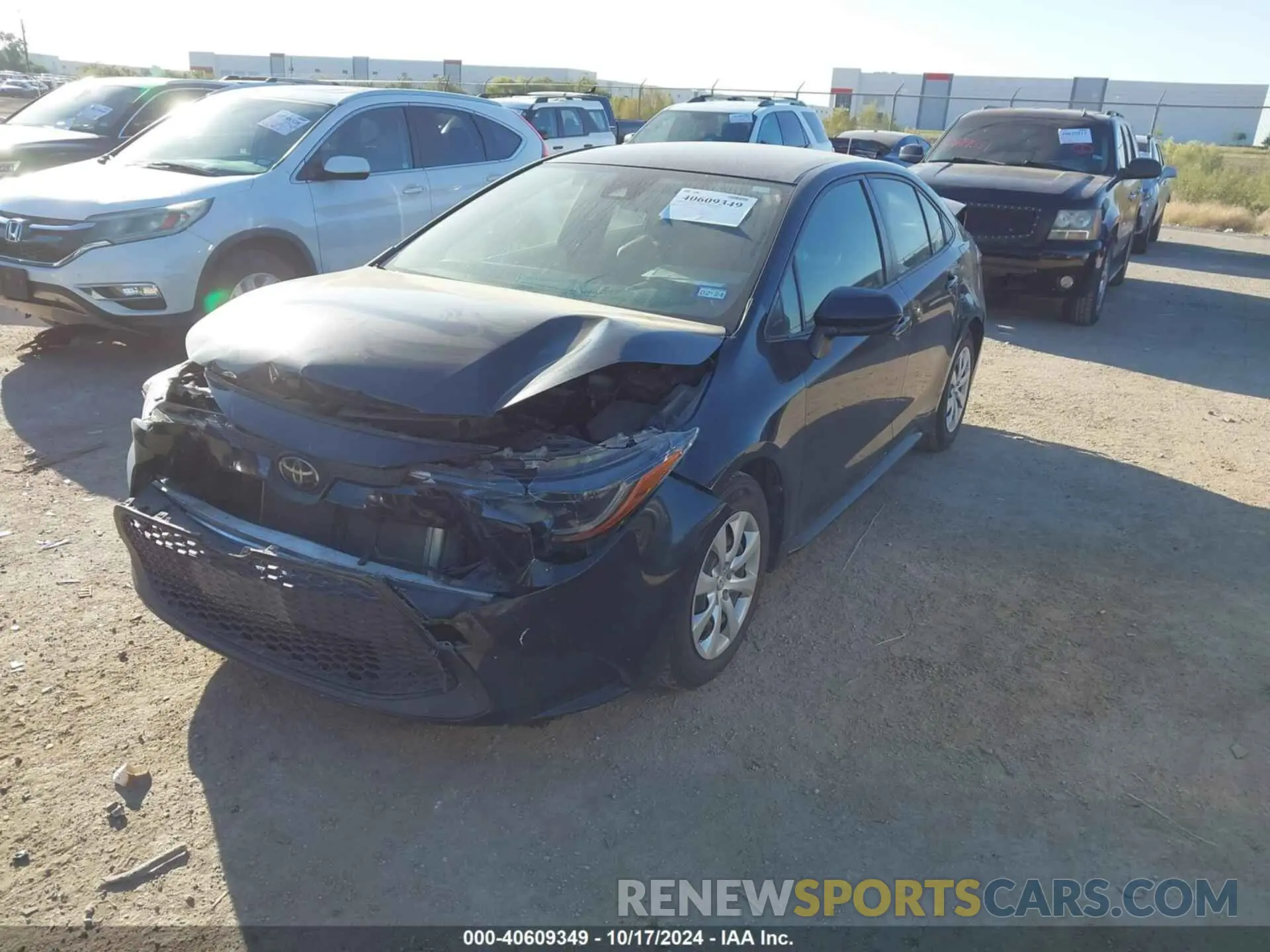 2 Photograph of a damaged car JTDEPRAE5LJ070902 TOYOTA COROLLA 2020
