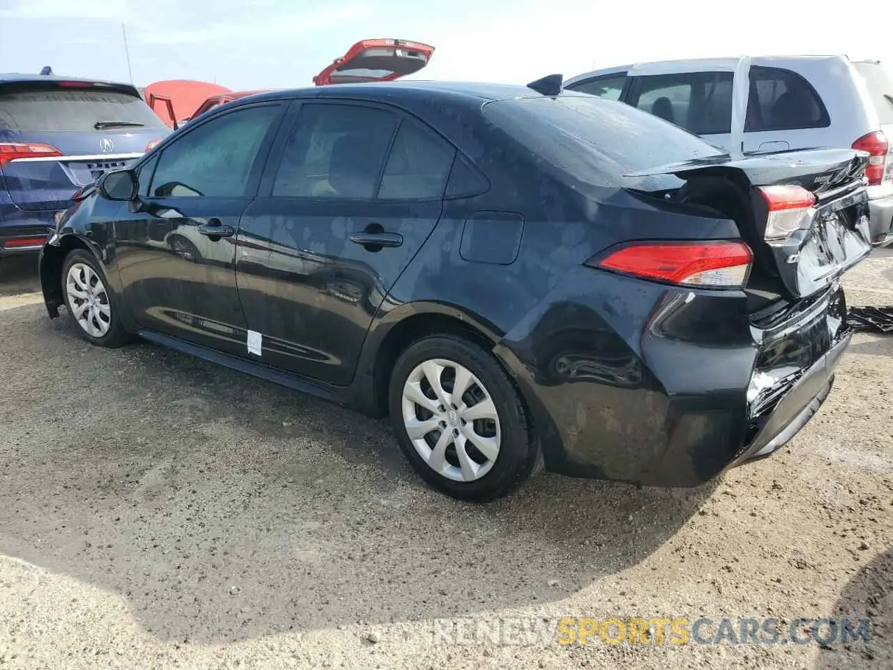 2 Photograph of a damaged car JTDEPRAE5LJ071273 TOYOTA COROLLA 2020