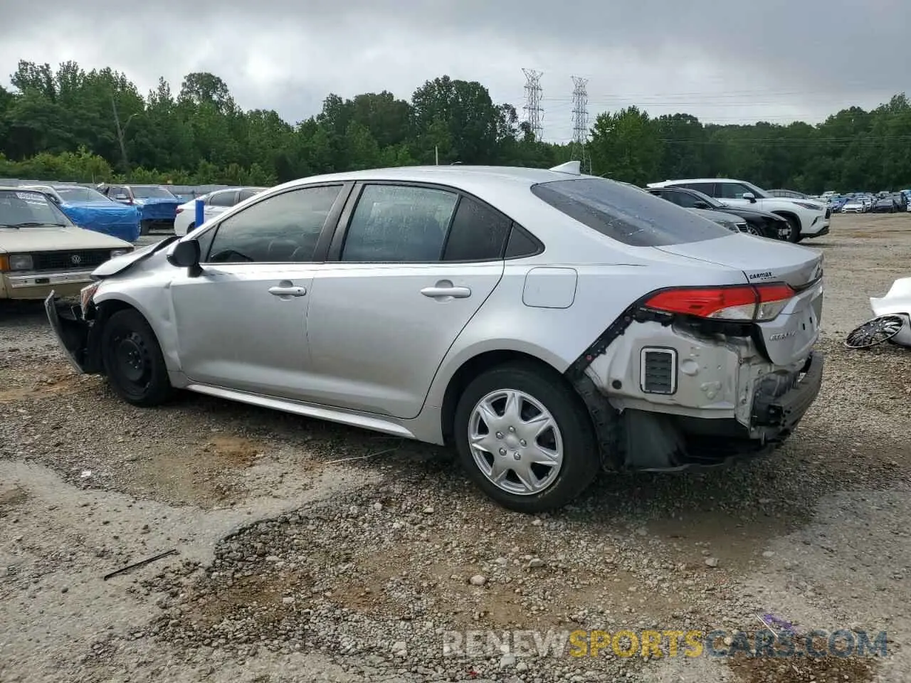 2 Фотография поврежденного автомобиля JTDEPRAE5LJ073959 TOYOTA COROLLA 2020