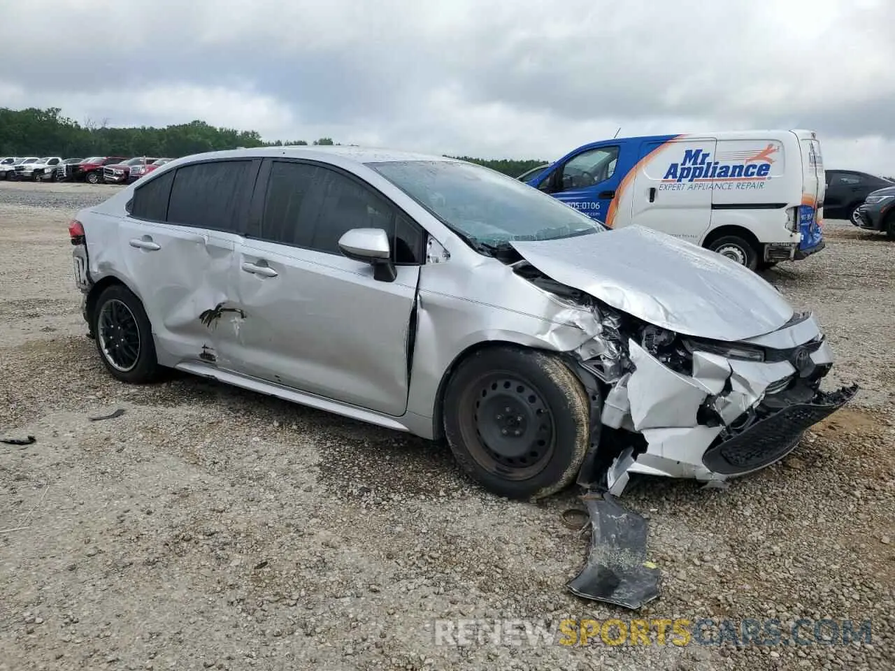 4 Фотография поврежденного автомобиля JTDEPRAE5LJ073959 TOYOTA COROLLA 2020