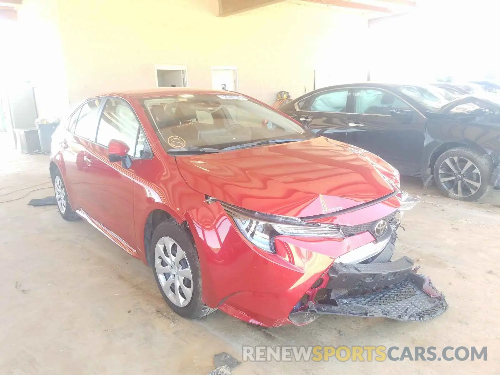 1 Photograph of a damaged car JTDEPRAE5LJ081303 TOYOTA COROLLA 2020