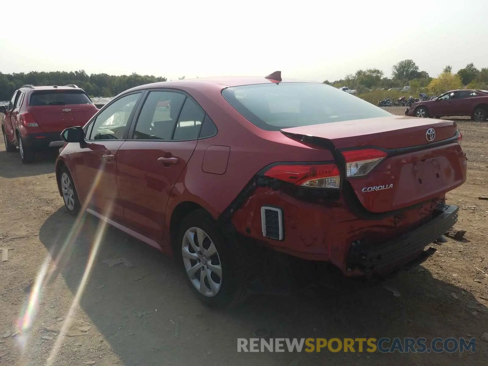 3 Photograph of a damaged car JTDEPRAE5LJ082841 TOYOTA COROLLA 2020