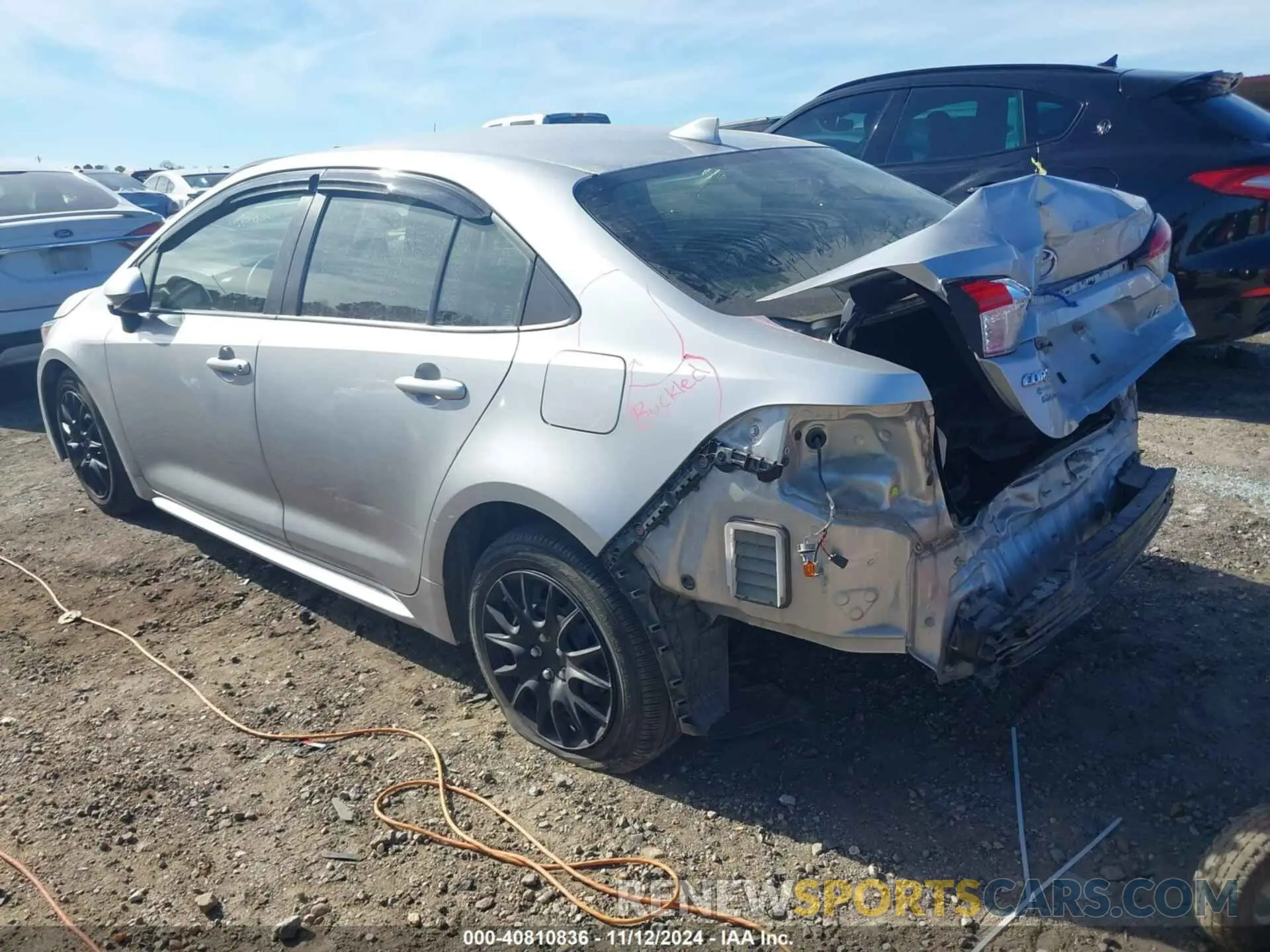 3 Photograph of a damaged car JTDEPRAE5LJ088753 TOYOTA COROLLA 2020