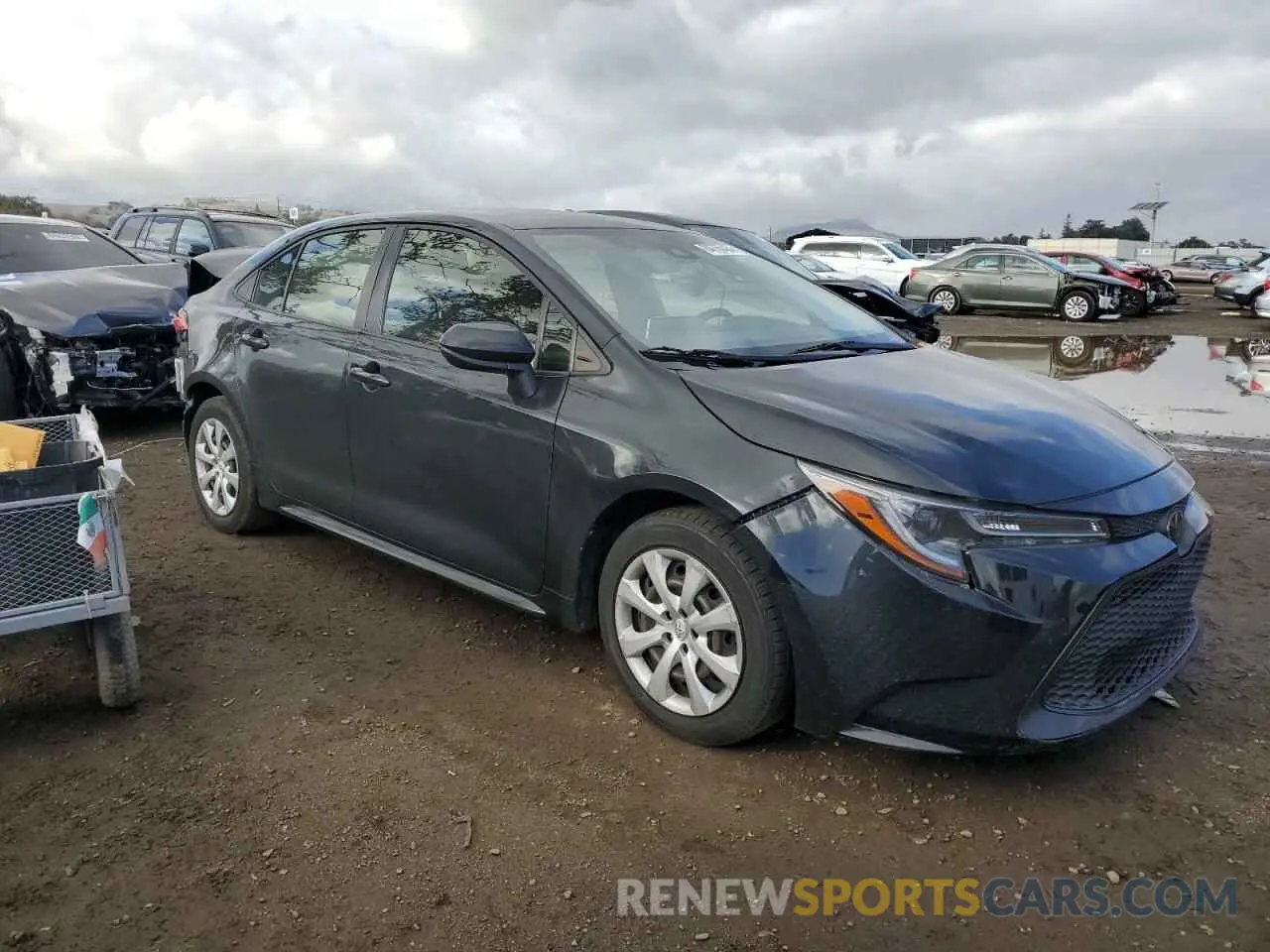 4 Фотография поврежденного автомобиля JTDEPRAE5LJ089000 TOYOTA COROLLA 2020